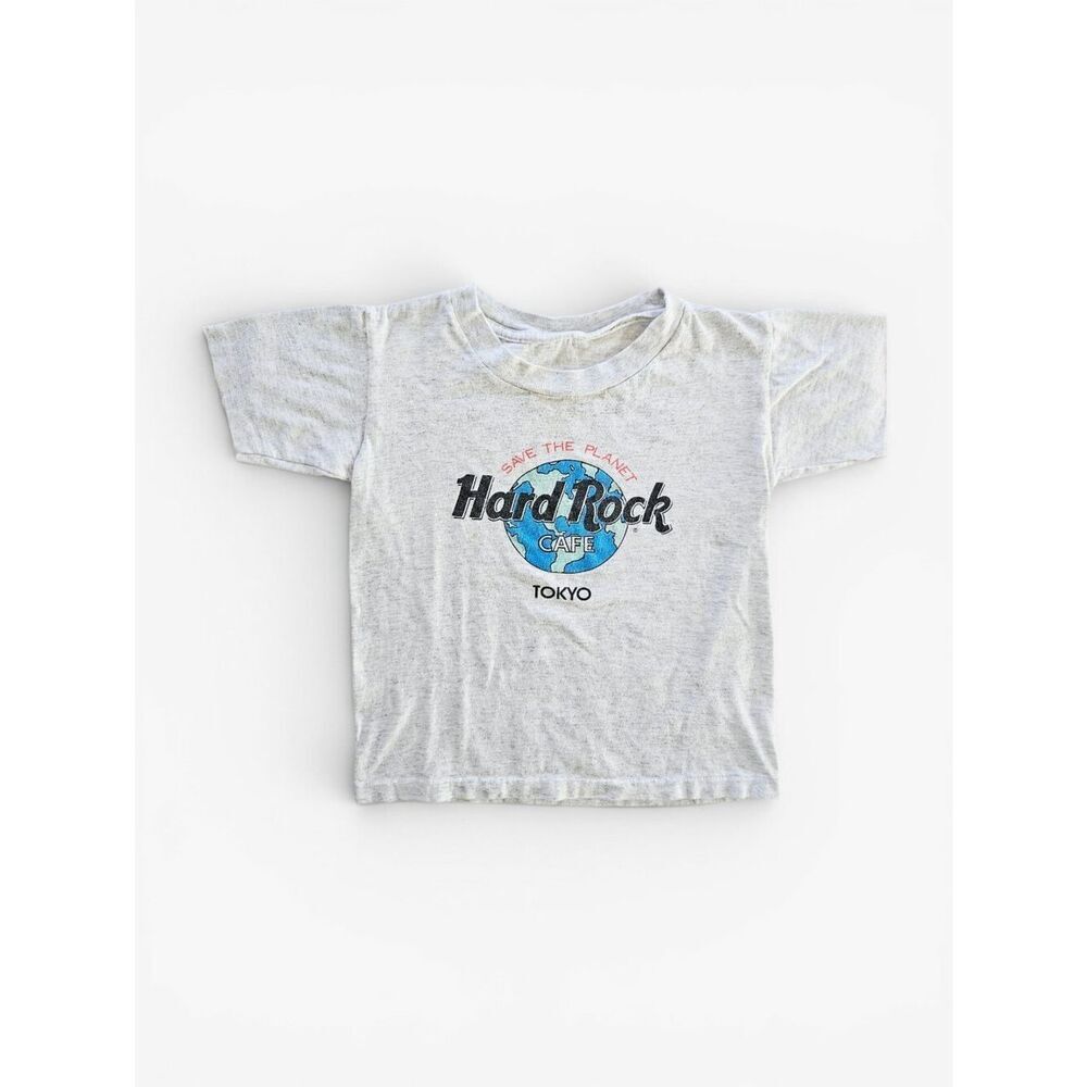 Vintage Hard Rock Cafe Tokyo Save The Planet Kids Single Stitch Graphic Shirt M